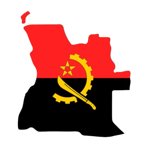 Outline map of Angola