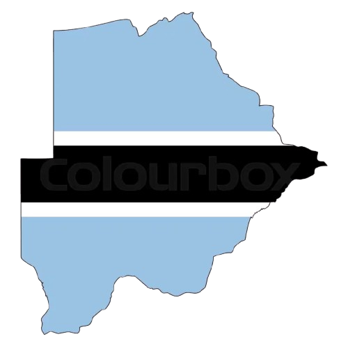 Outline map of Botswana